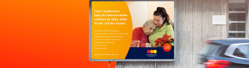 Employer Branding Kampagne für Seniorendienste Neckartal